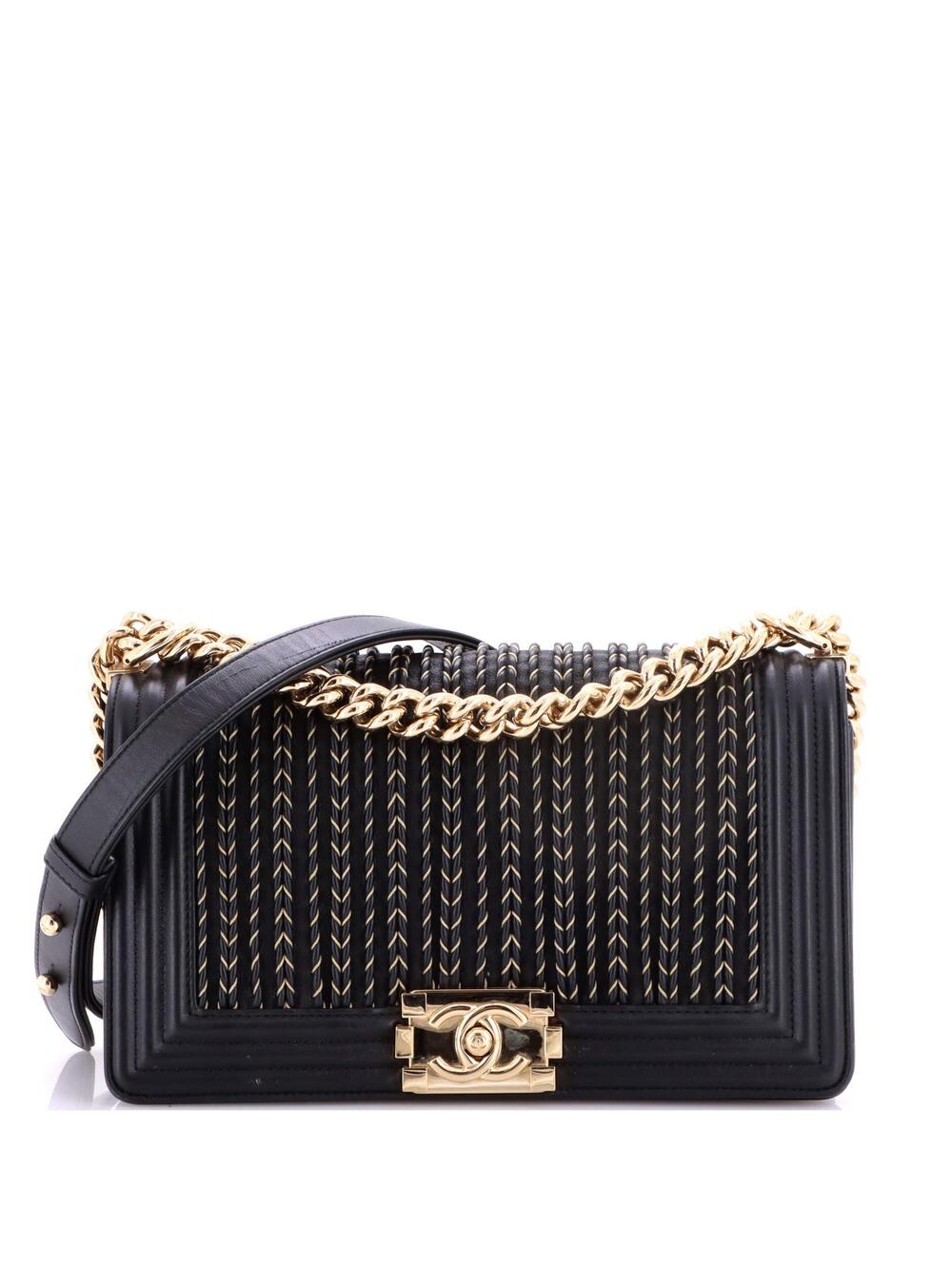 Chanel Boy Flap Bag Braided Woven #262195C37B